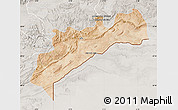 Satellite Map of Tata, lighten, semi-desaturated