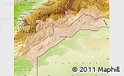 Satellite Map of Tata, physical outside
