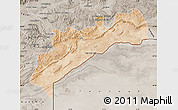 Satellite Map of Tata, semi-desaturated
