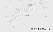 Silver Style Map of Tata, single color outside