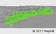 Political Panoramic Map of Tata, desaturated
