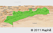 Political Panoramic Map of Tata, satellite outside