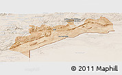 Satellite Panoramic Map of Tata, lighten