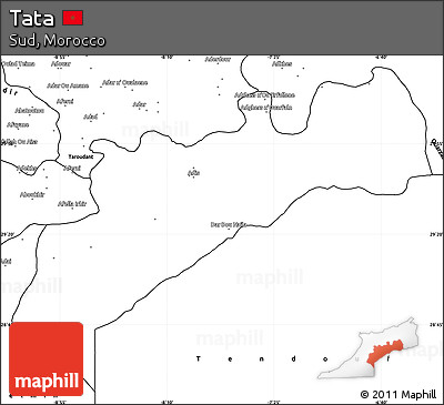 Blank Simple Map of Tata