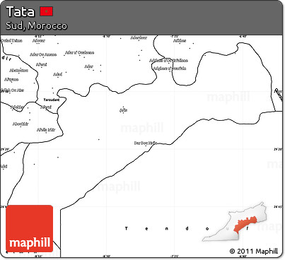 Blank Simple Map of Tata