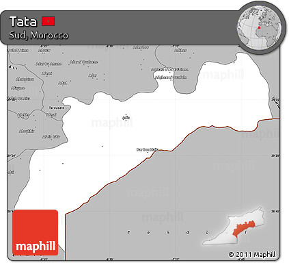 Gray Simple Map of Tata