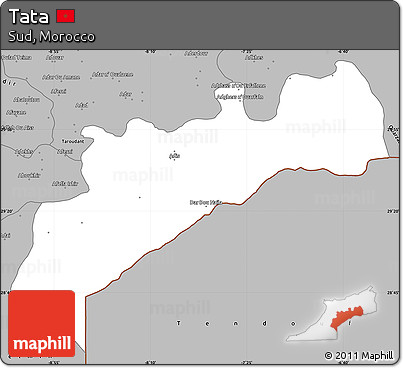 Gray Simple Map of Tata