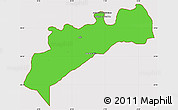 Political Simple Map of Tata, cropped outside