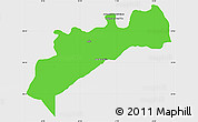 Political Simple Map of Tata, single color outside