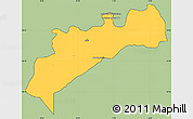 Savanna Style Simple Map of Tata, cropped outside