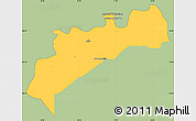 Savanna Style Simple Map of Tata, single color outside