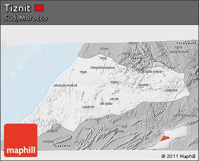Gray 3D Map of Tiznit