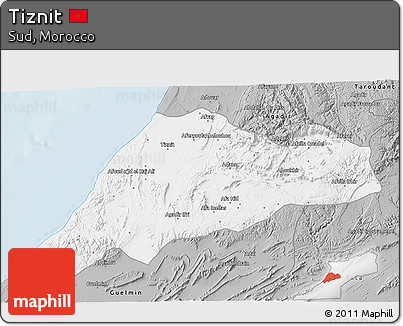 Gray 3D Map of Tiznit