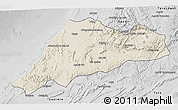 Shaded Relief 3D Map of Tiznit, desaturated