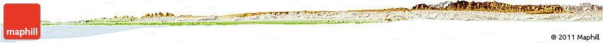 Physical Horizon Map of Tiznit, lighten