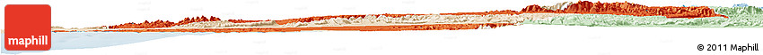 Political Horizon Map of Tiznit, lighten
