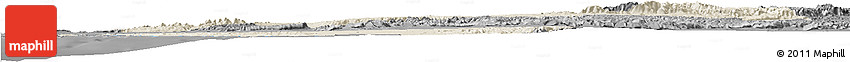 Shaded Relief Horizon Map of Tiznit, darken, desaturated Shaded Relief Horizon Map of Tiznit, darken, desaturated