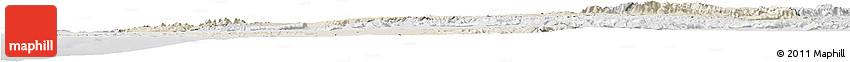 Shaded Relief Horizon Map of Tiznit, lighten, desaturated