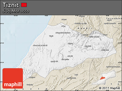 Classic Style Map of Tiznit