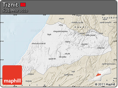 Classic Style Map of Tiznit