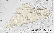 Shaded Relief Map of Tiznit, lighten, desaturated