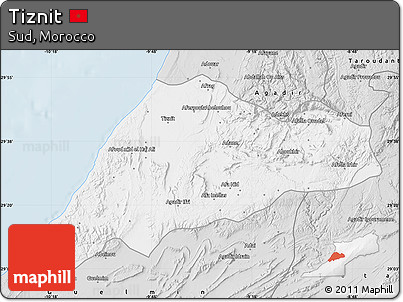Silver Style Map of Tiznit