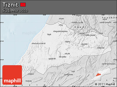 Silver Style Map of Tiznit