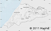 Silver Style Map of Tiznit, single color outside