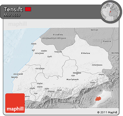 Gray 3D Map of Tensift