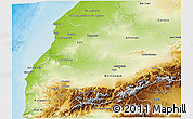 Physical 3D Map of Tensift