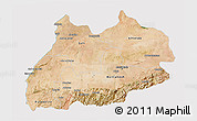 Satellite 3D Map of Tensift, cropped outside
