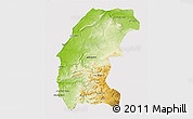 Physical 3D Map of Essaouira, cropped outside