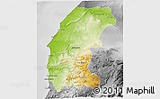 Physical 3D Map of Essaouira, desaturated
