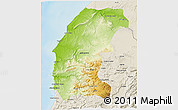Physical 3D Map of Essaouira, shaded relief outside