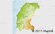 Physical 3D Map of Essaouira, single color outside