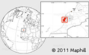Blank Location Map of Essaouira, highlighted parent region