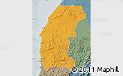 Political Map of Essaouira, semi-desaturated