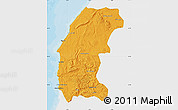 Political Map of Essaouira, single color outside