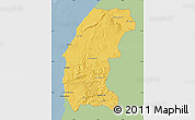 Savanna Style Map of Essaouira, single color outside
