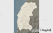 Shaded Relief Map of Essaouira, darken