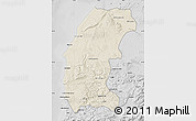 Shaded Relief Map of Essaouira, desaturated