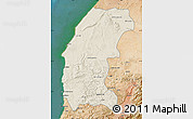 Shaded Relief Map of Essaouira, satellite outside