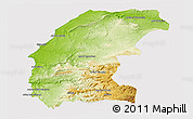 Physical Panoramic Map of Essaouira, cropped outside