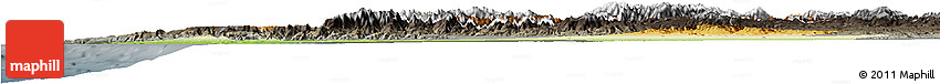 Physical Horizon Map of Tensift, darken, semi-desaturated