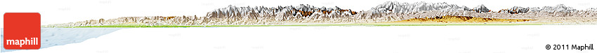 Physical Horizon Map of Tensift, lighten