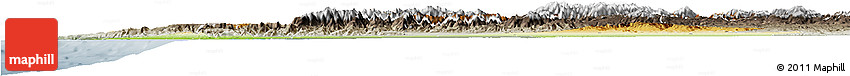 Physical Horizon Map of Tensift, semi-desaturated