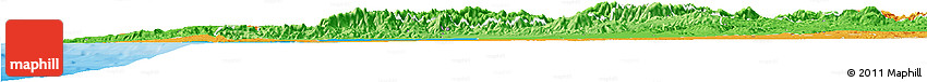 Political Horizon Map of Tensift, political shades outside