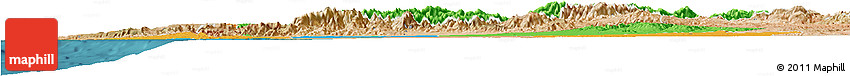 Political Horizon Map of Tensift, satellite outside
