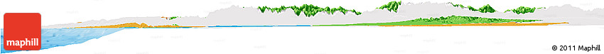 Political Horizon Map of Tensift, single color outside