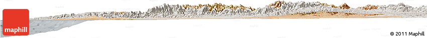 Satellite Horizon Map of Tensift, lighten, semi-desaturated